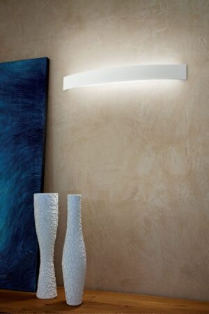 CURVE LED WHITE Italian Wall Light Picture 1