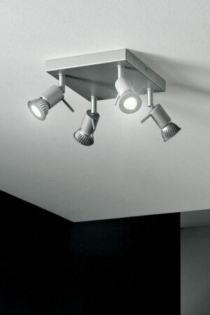 SPOTTY SQ GREY Italian Ceiling Light Picture 1