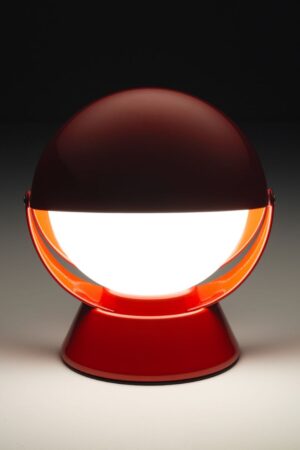 Stilnovo Buonanotte lámparas de mesa italianas rojas imagen 1