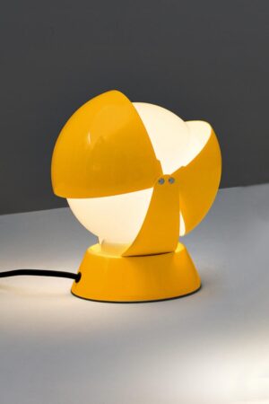 Stilnovo Buonanotte lámparas de mesa italianas amarillas imagen 1
