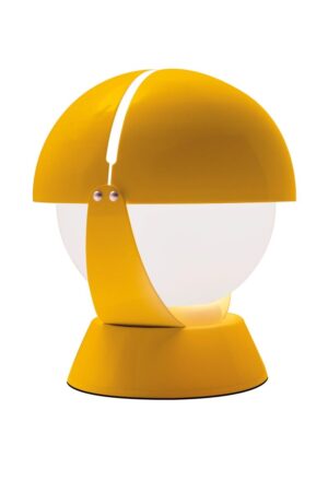 Stilnovo Buonanotte lámparas de mesa italianas amarillas imagen 2