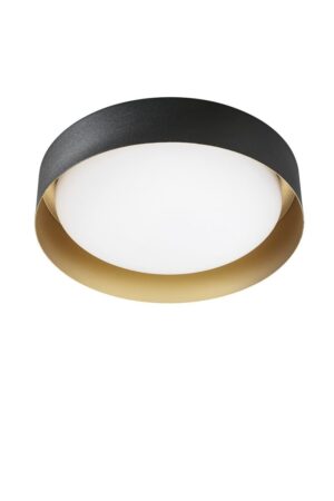 CREW 2 BLACK / GOLD Italian wall and ceiling light Picture 1