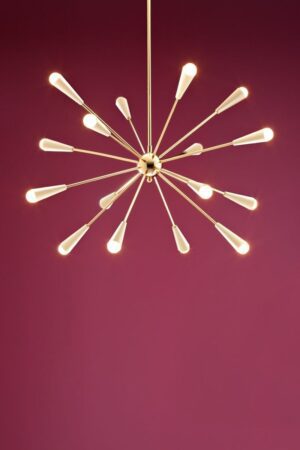 Stilnovo Sputnik Gold Elfenbein Italienische Beleuchtung Bild 1